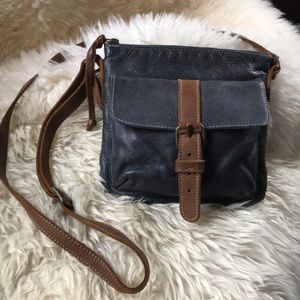 Roots Crossbody Leather Purse